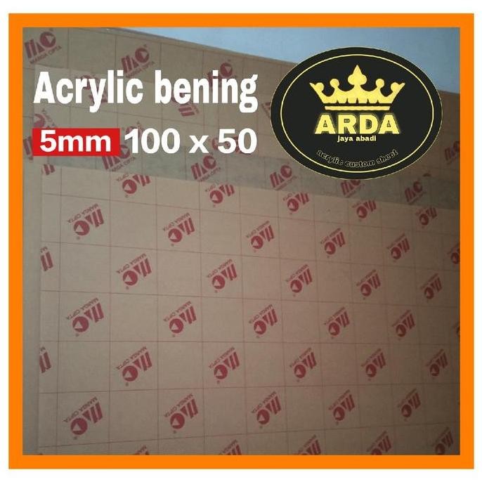 

TERMURAH - akrilik 5mm bening 50 x 100 cm / akrilik bening 100 x 50 lembaran / acrylic clear 5mm marga cipta