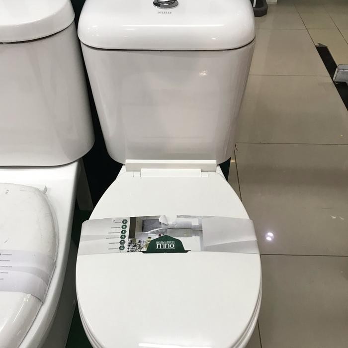 Paket Bundling Oulu C633 Closet / Kloset / Toilet / Wc Duduk Free Stop Kran Tee + Jet Shower Origina