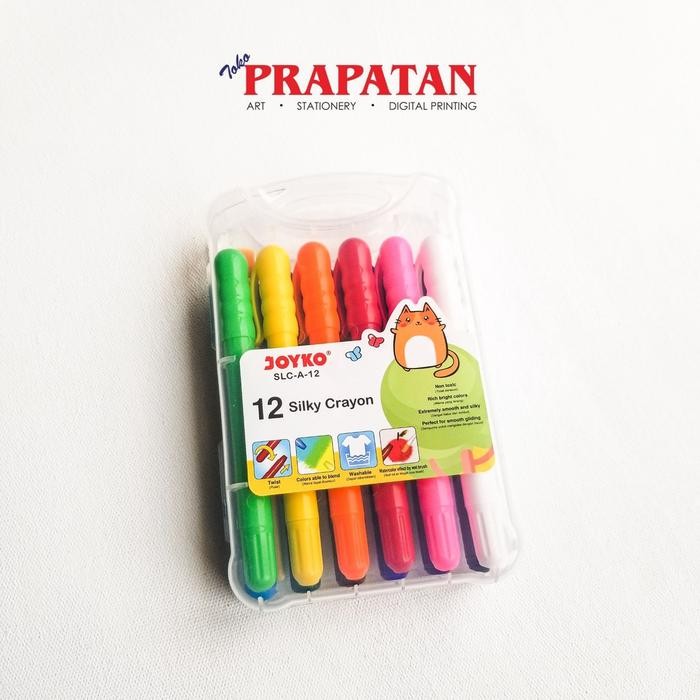 

BEST SELLER Joyko Silky Crayon 12 Warna SLCA12 / Krayon Halus Joyko