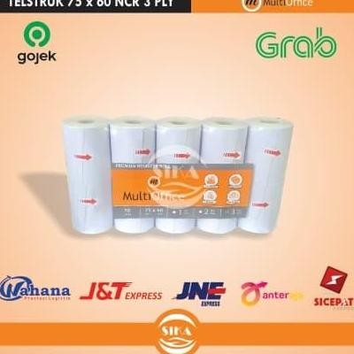 

Kertas Kasir 75 x 60 NCR 3 Ply MULTIOFFICE / Telstruk NCR 3 Ply