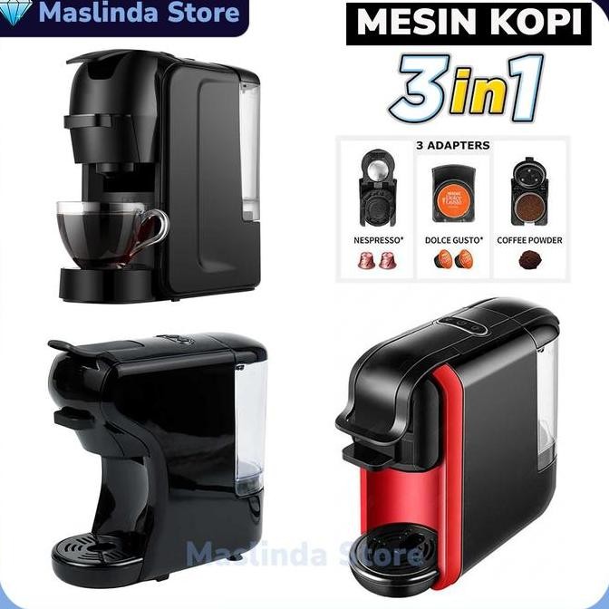 Promo Mesin Kopi 3in1 Capsule Espresso Nespresso Dolce Gusto Coffe Maker Pro COD