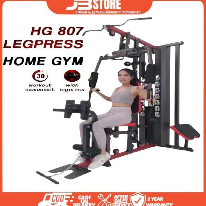 NEW Home gym 1 sisi HG807 fitclas besi berkualitas kuat dan kokoh