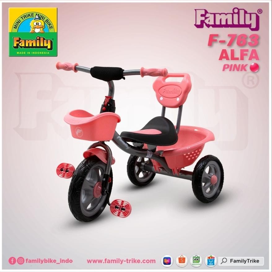 Terlaris Sepeda Roda Tiga Family  998 L Dc Super Friends F-988L -  Sepeda Anak Family Alfa F 763