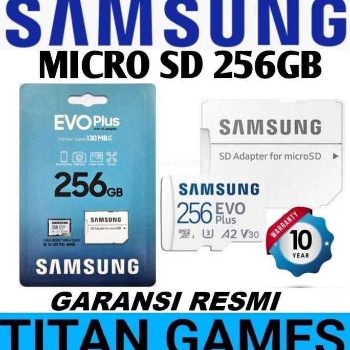 BEBAS ONGKIR - Micro SD 256GB - Micro SD 256GB EVO Plus Samsung MicroSD - MC 256GB