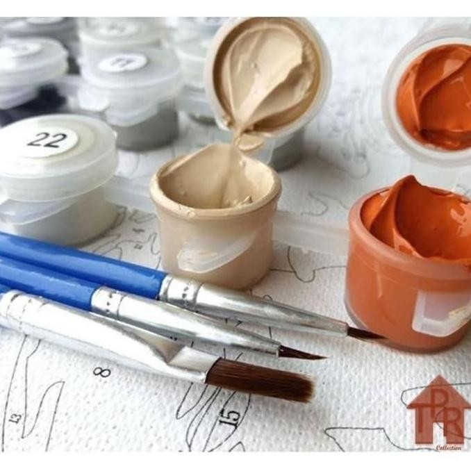 

DIY - Set Melukis / painting by number kit - HUMAN 40x50cm. part-1