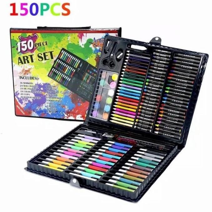 

Pensil Warna Art Set Full Crayon 150 Pcs Anak Alat Seni Lukis Gambar