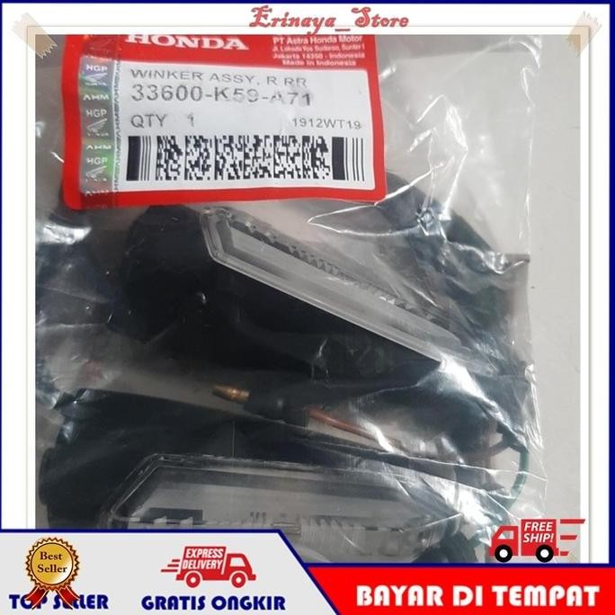 LAMPU DAJJAL LAMPU MOTOR  TERANG ORIGINAL LAMPU SEN SEIN LED VARIO 125 150 NEW CBR CB150R ADV 2PCS O
