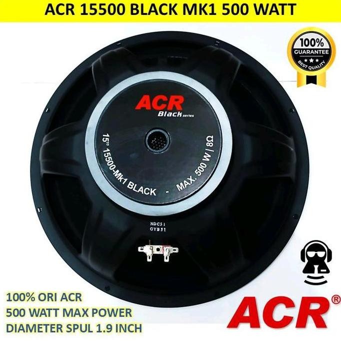 TERBARU - Speaker ACR 15 inch 15500 Black MK1 Series /Speaker ACR 15" 15500 MK1 Black