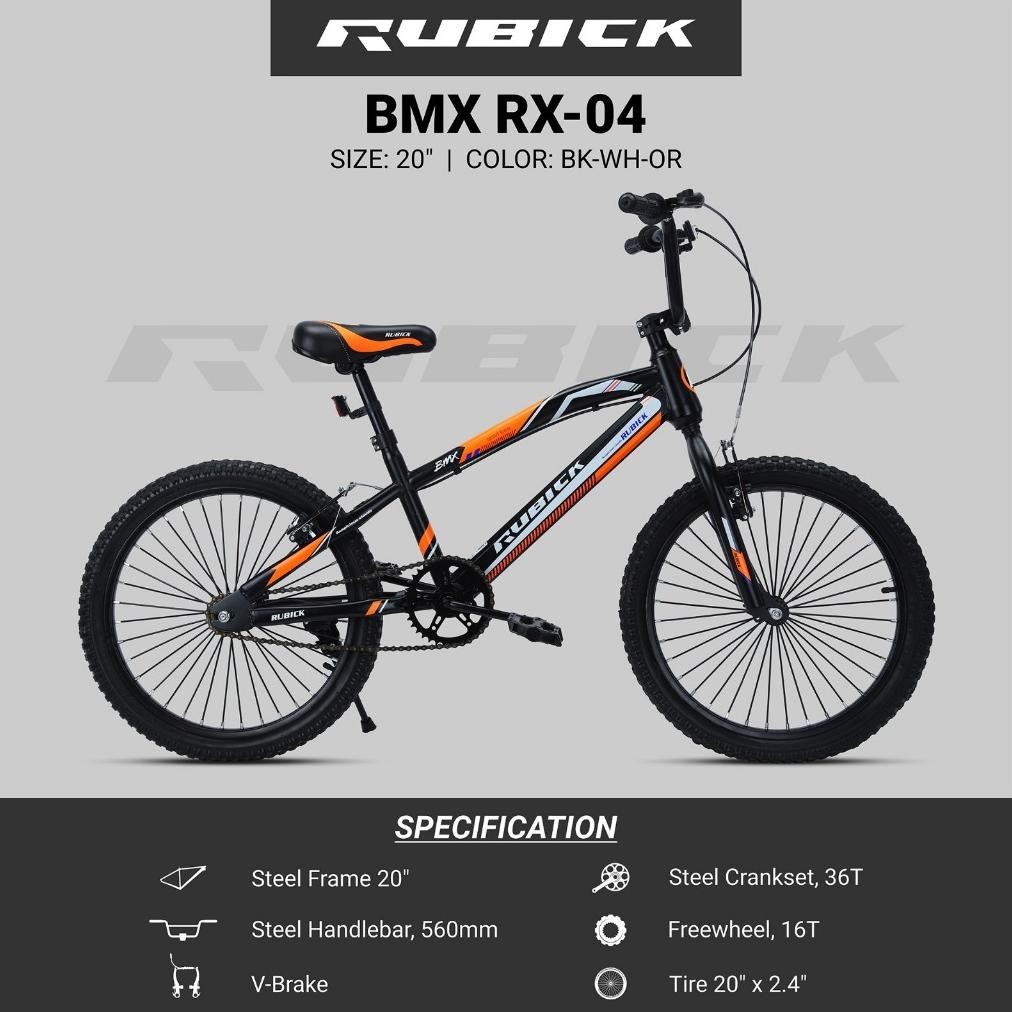 Terlaris Sepeda Anak Bmx 20 Rubick Rx 01 / Rx 04 By United Bike