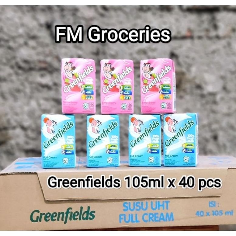 

Susu Greenfields 105 ml Karton isi 40 | susu uht Greenfields 105ml Dus isi 40 Nugi