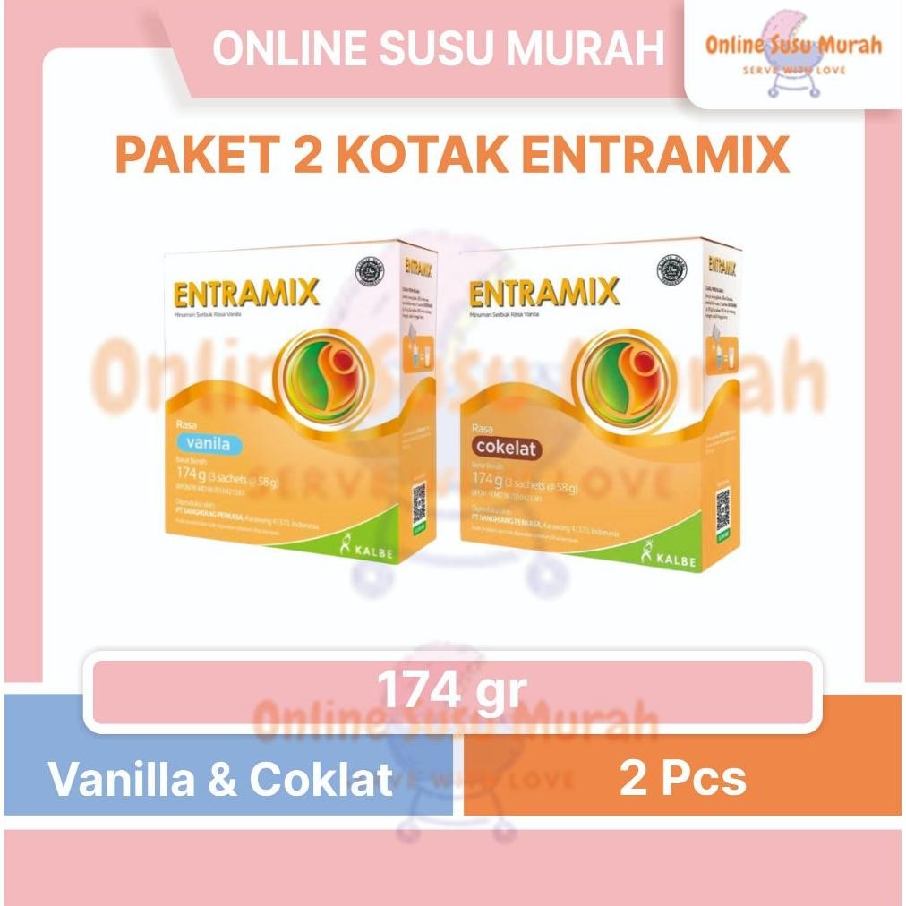 

Entramix Vanila Coklat Paket 2 Kotak 174gr Susu Dewasa 174 Gr SSKD Nugi