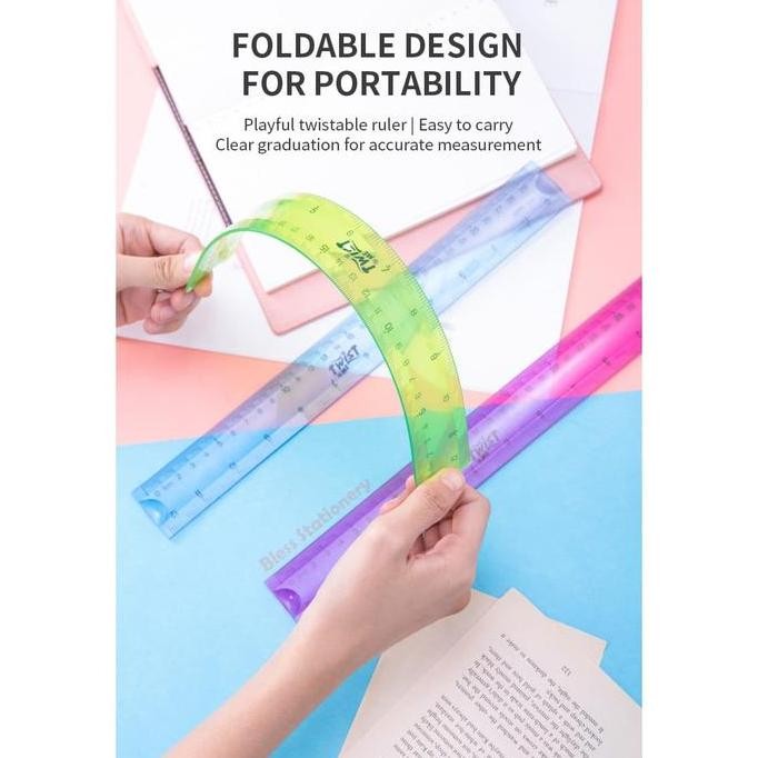 

Deli Penggaris-Ecopvc Flexible Ruler30Cm (E6209)