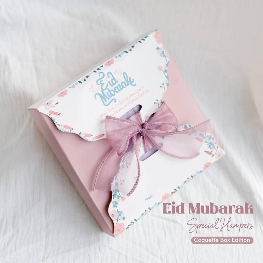 

COQUETTE BOX HAMPERS IDUL FITRI / Kotak Hadiah Kado Ramadhan Lebaran Unik Pita / Dus Kado Premium Romadhon Exclusive Murah Simple Cantik Lucu / Hamper Kerudung Muslimah Sajadah Travel Tasbih Nugi