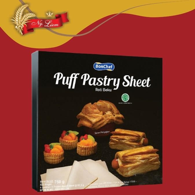 

BON CHEF Puff Pastry Sheet Instant 750 gram (GOJEK/GRAB ONLY) Nugi