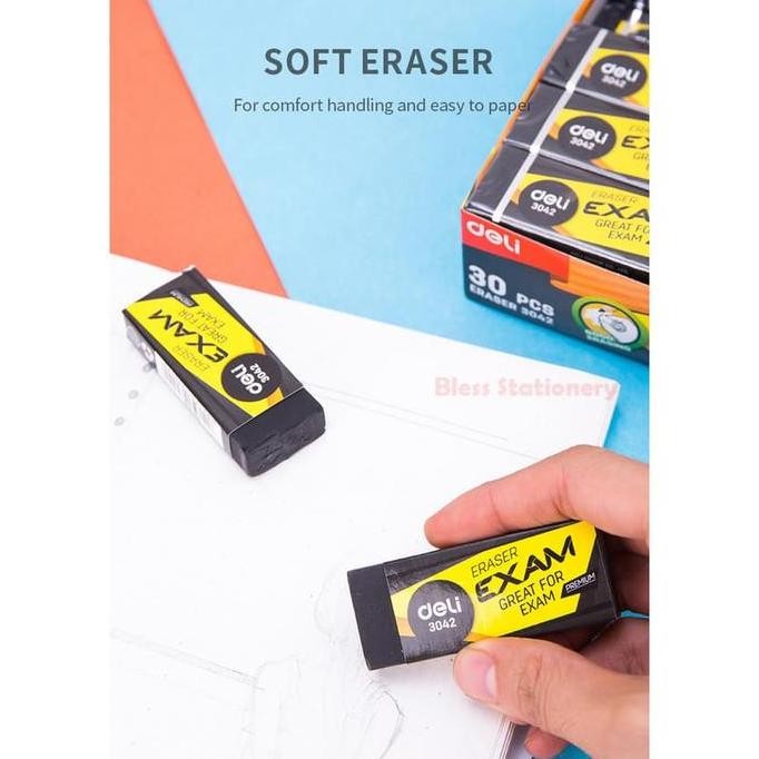 

Deli - Exam Eraser Black / Penghapus Ujian Sekolah Hitam 2B (E3042)