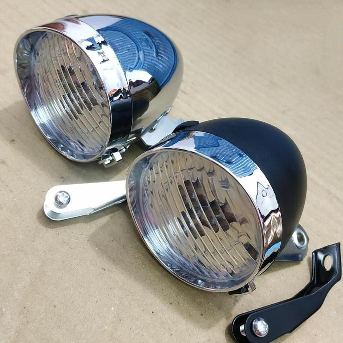 lampu sepeda onthel jadul 3 led