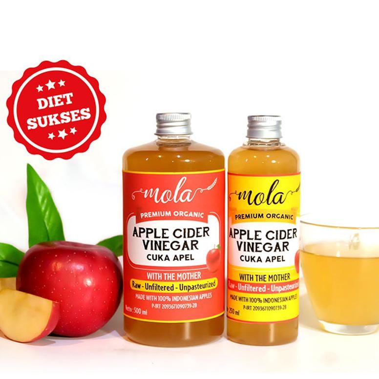 

Mola Cuka Apel Organik / Apple Cider Vinegar Organic With The Mother Untuk Diet Alami Nugi