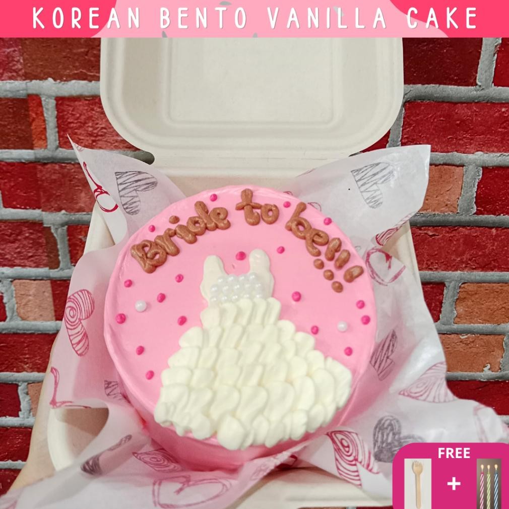 

(bisa hari h & h-1) Korean Bento Cake / Birthday Cake / Vanilla / Kue Ultah Nugi