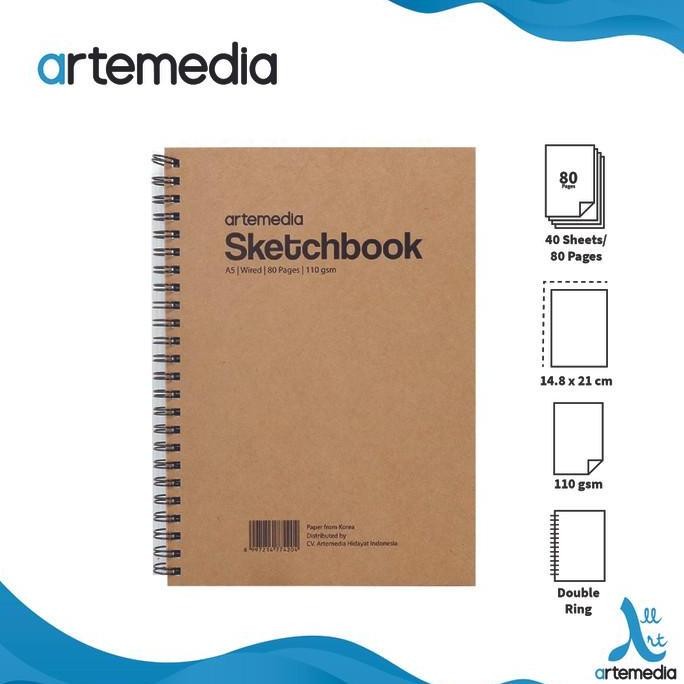 

Paket Healing Artemedia Sketchbook & Pigma Micron Drawing Pen Black Kertas