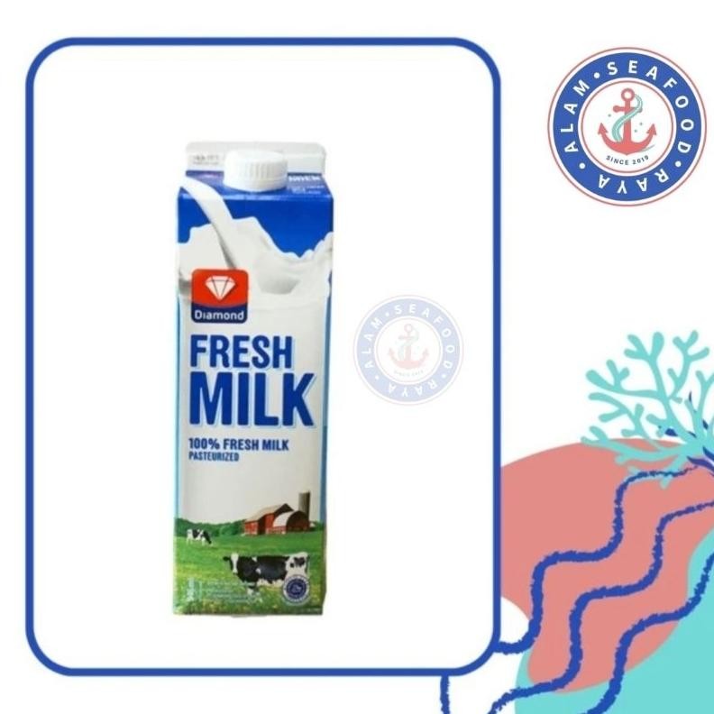 

Susu Diamond Fresh Milk 946ml Plain Susu Pasteurisasi Pasteurized Milk Nugi