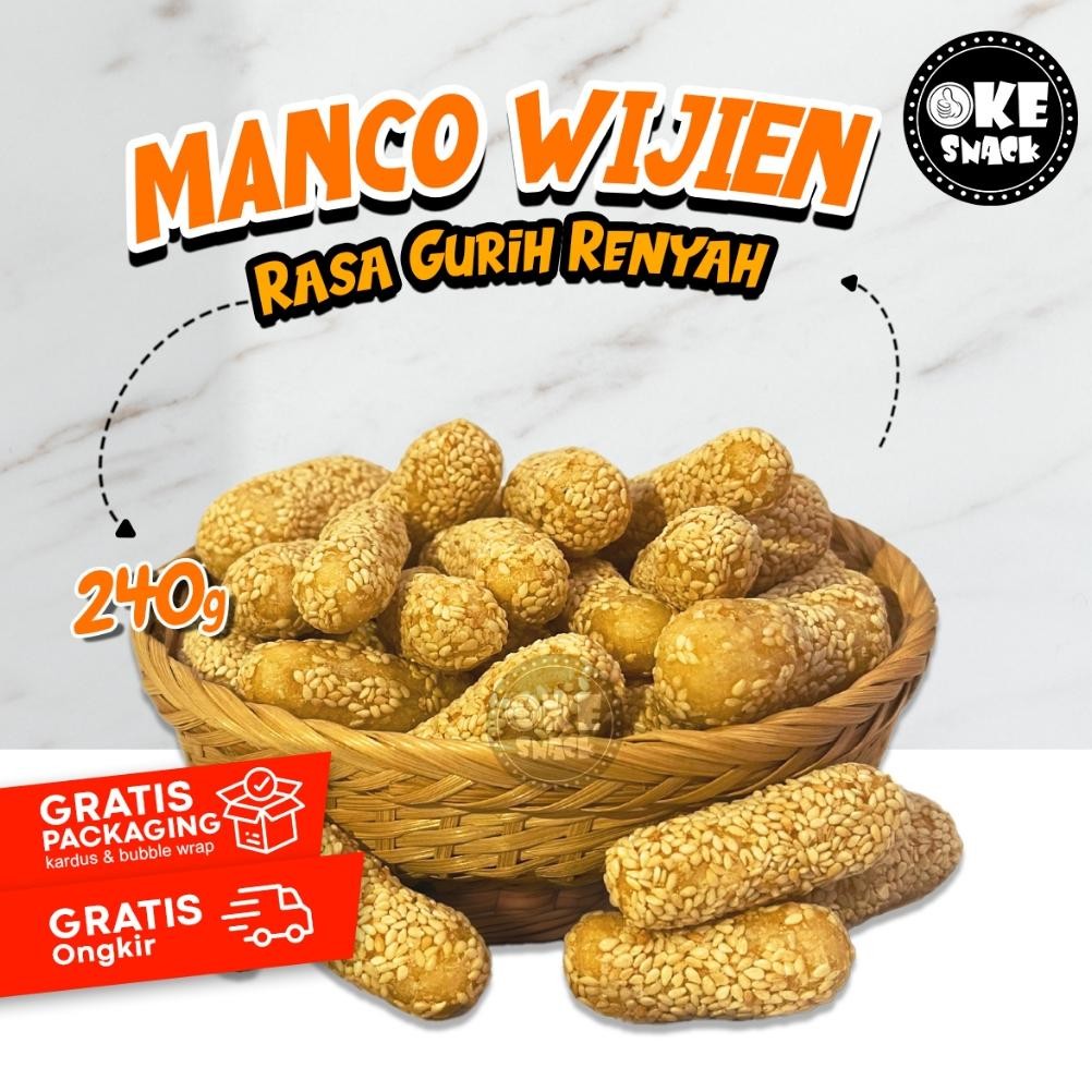

Manco Wijen 240g | Snack Manco Wijen Cemilan Tradisional Nugi