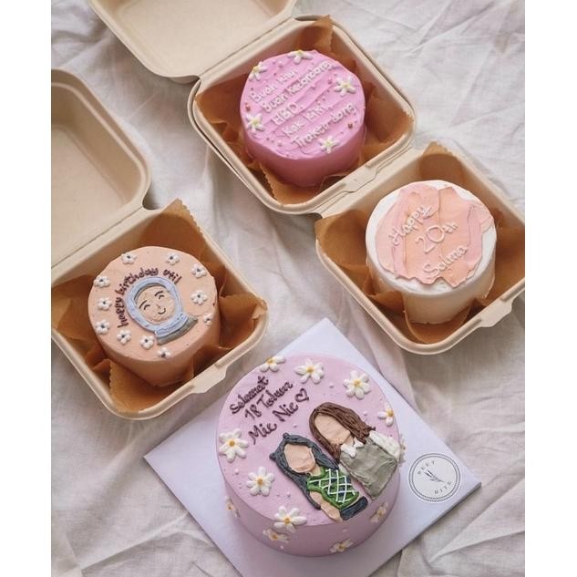 

Bento / Korean Lunch Box Cake Kue Ulang Tahun / Birthday Cake Nugi