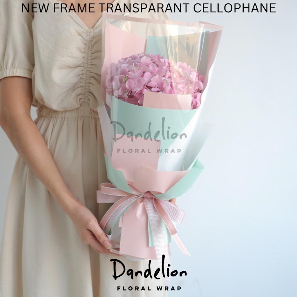 

Bis Flower Wrapping New Frame Transparant Cellophane Waterproof Kertas Buket Bunga (Ecer)/ Flower Wra