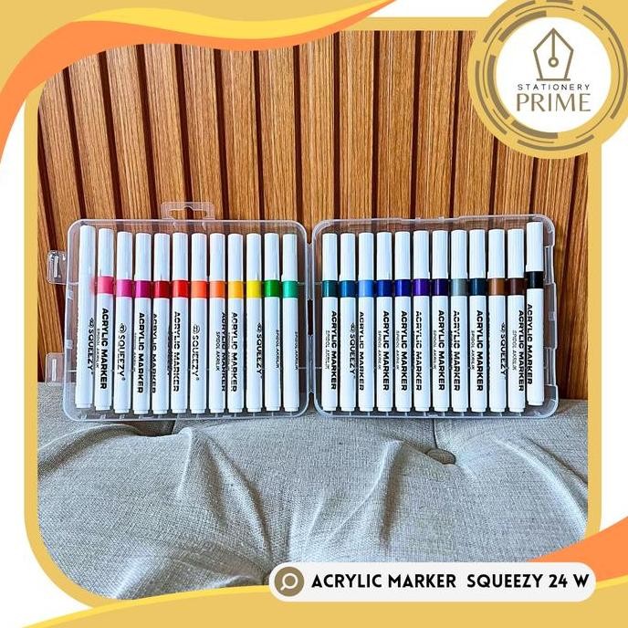 

Spidol Akrilik / Acrylic Marker Squeezy 24 Warna Sa-Sq7724