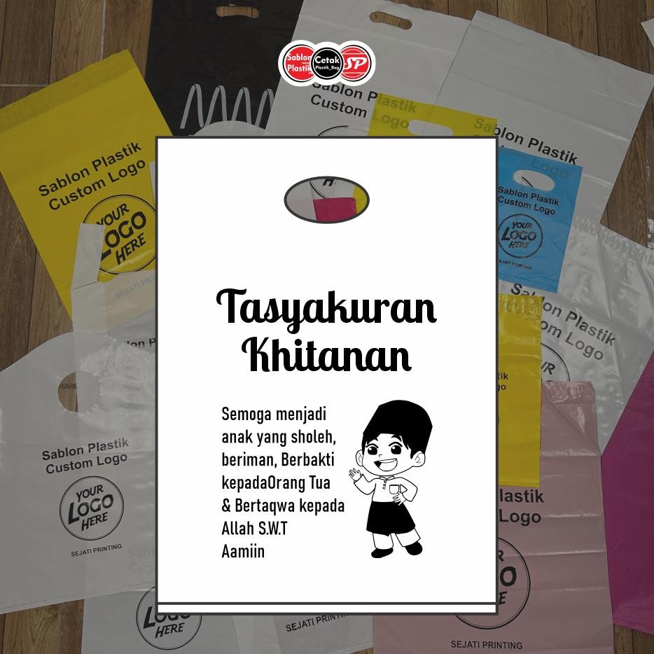 

(Isi 50pcs) Plastik Motif Sunatan, Plastik Hidangan, Plastik Khitanan, Plastik Sunat Nugi
