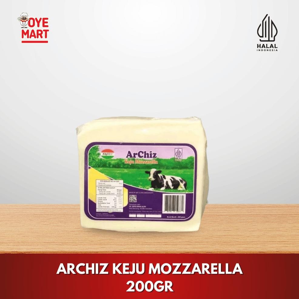 

ARCHIZ KEJU MOZZARELLA 200GR/MOZARELA CHEESE Nugi