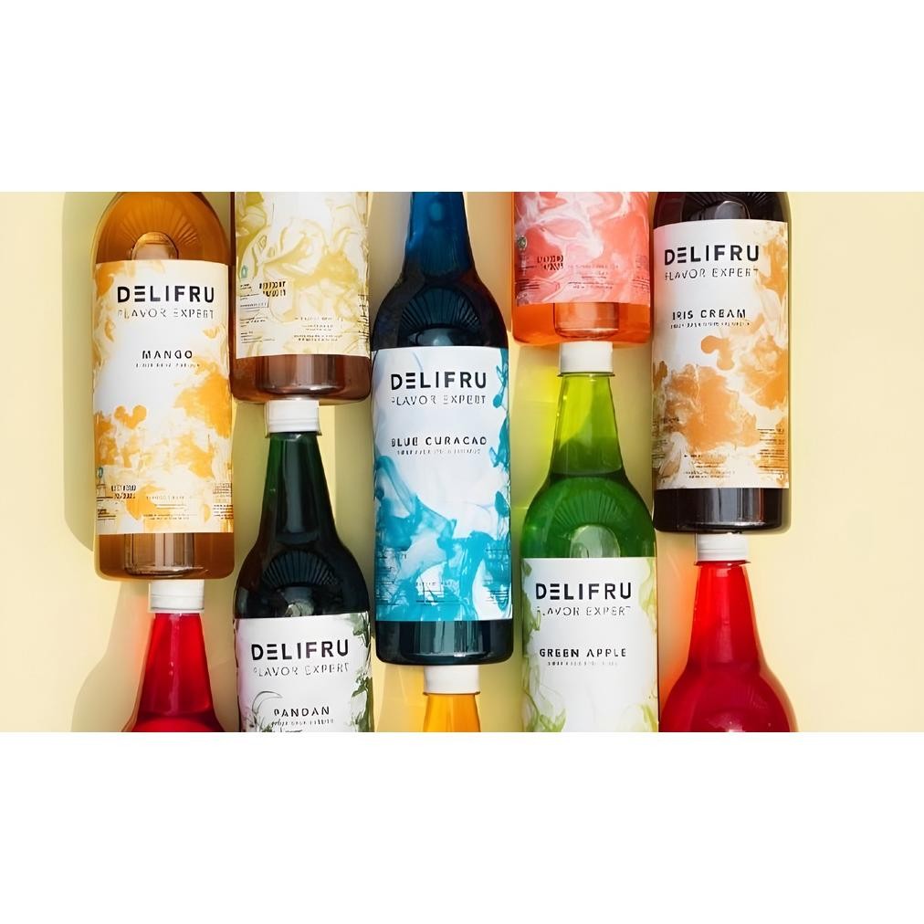 

DELIFRU SYRUP ALL FRUIT VARIAN 1L / SIRUP DELIFRU BUAH & MOJITO 1 L Nugi