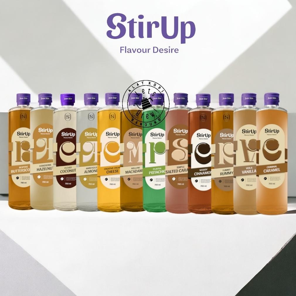 

STIR UP SYRUP FLAVOUR DESIRE 700ML / STIR UP SIRUP 700 ML GOURMET SYRUP CLASSIC BOTOL KACA Nugi