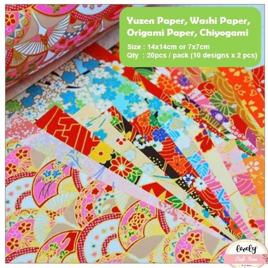 

DDM LovelyCraftStore | A01 20pcs/pack , 20 designs washi paper origami yuzen paper chiyogami