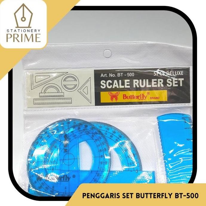 

Penggaris Segitiga Butterfly Bt 500 Set / Set Penggaris