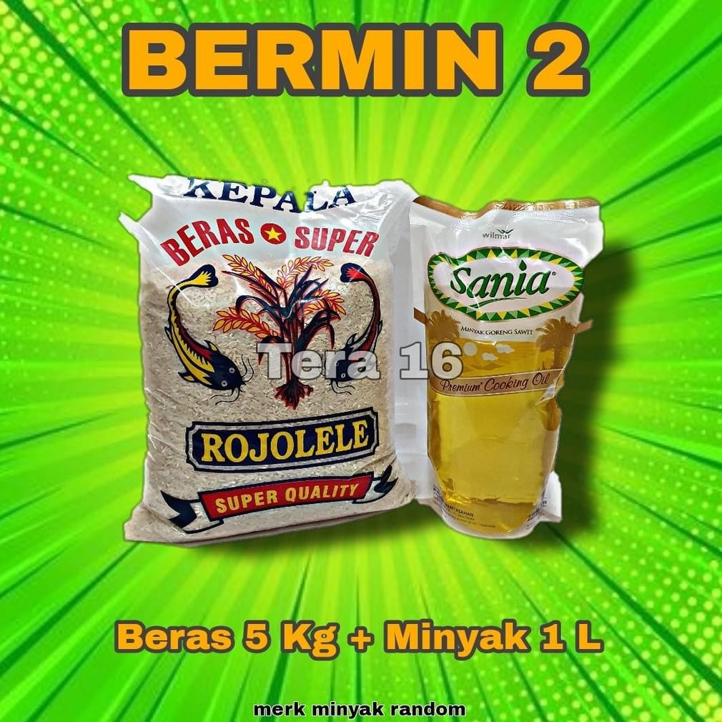 

bermin 2 / sembako /murah /BERAS DAN MINYAK Nugi