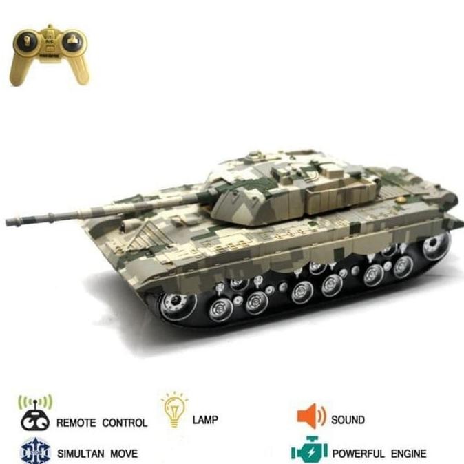 Rc Mobil Military War Tank Mainan Remote Control Tank