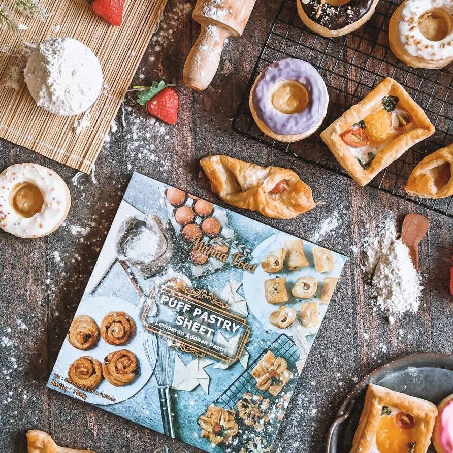 

Puff Pastry Sheet / Adonan siap Lipat 88x22 cm Nugi