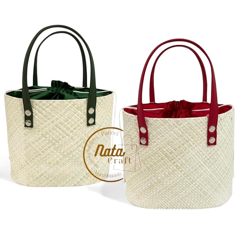 

Nata Crat-Tas Parcel Serut Anyaman Tas Hampers Souvenir Goodiebag Gift Nugi