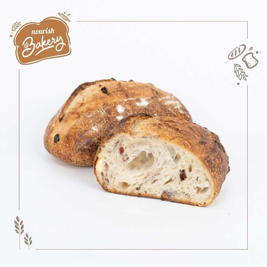

Country Cranberry Cheese Walnut - 100% Sourdough Country Bread Long Fermentation 600gr Nugi