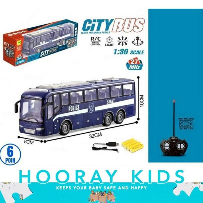 Mainan Mobil Remote Control Rc Truck Truk Bus Bis Besar Edukasi Anak