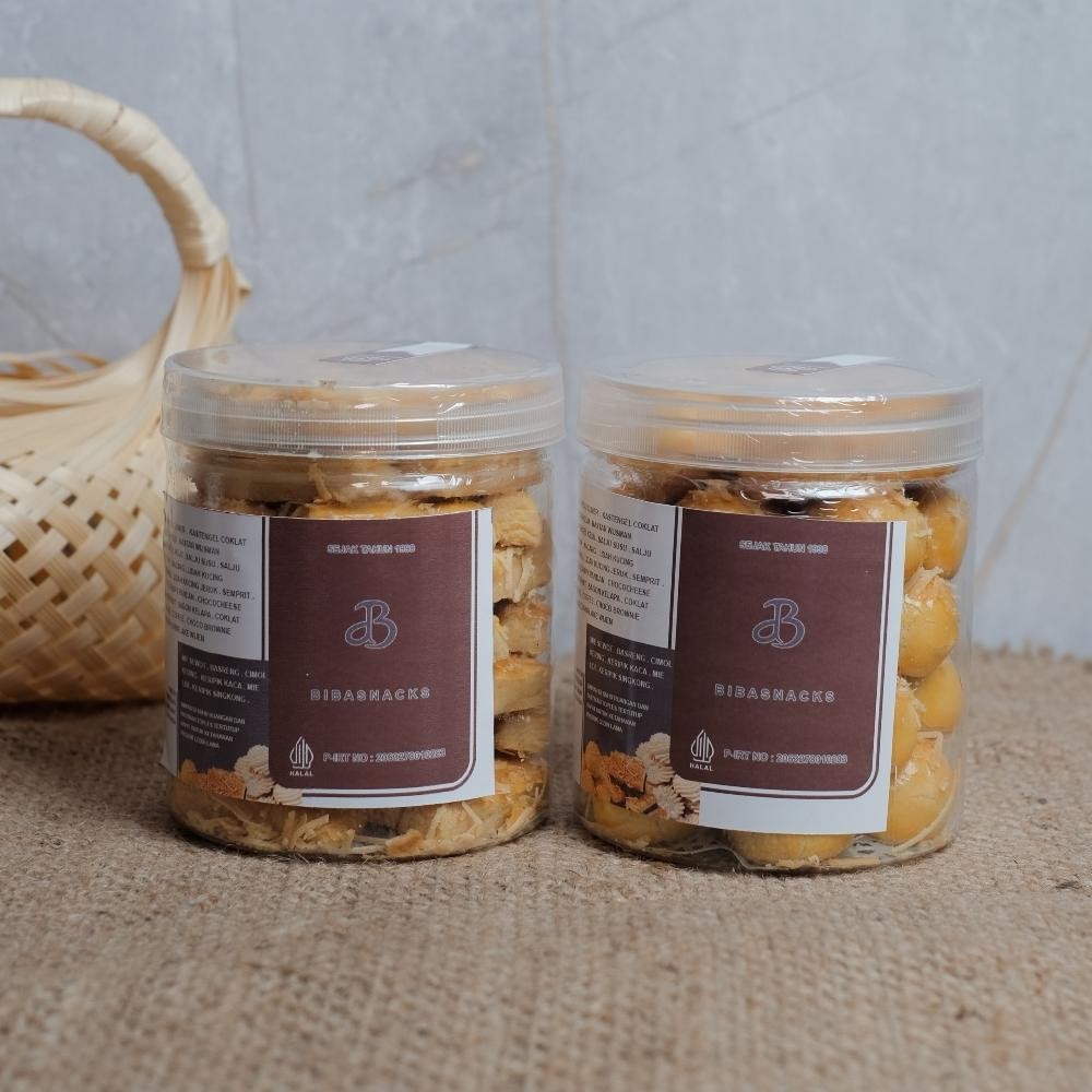 

Paket Bundling Kue Nastar dan Kastengel Keju | Biba snacks hampers kue lebaran halal Nugi