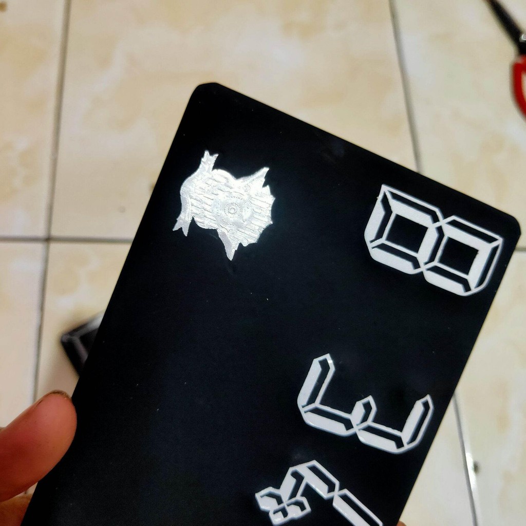 Plat Nomor Motor Baut Tanam Stiker Variasi Digital