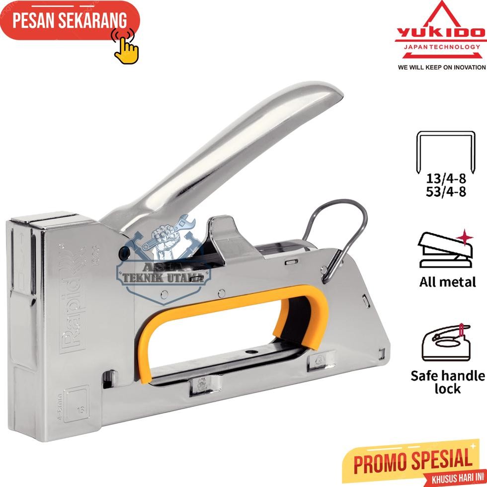 

PROMO Paket Staples Tembak + Isi atau Refil 13/8 Cekrekan / Pengokot / Hekter Gun Tacker Ukuran 13/8 5000 / Staples Sofa, Staples Jok, Stepler Motor, Kursi, Dll