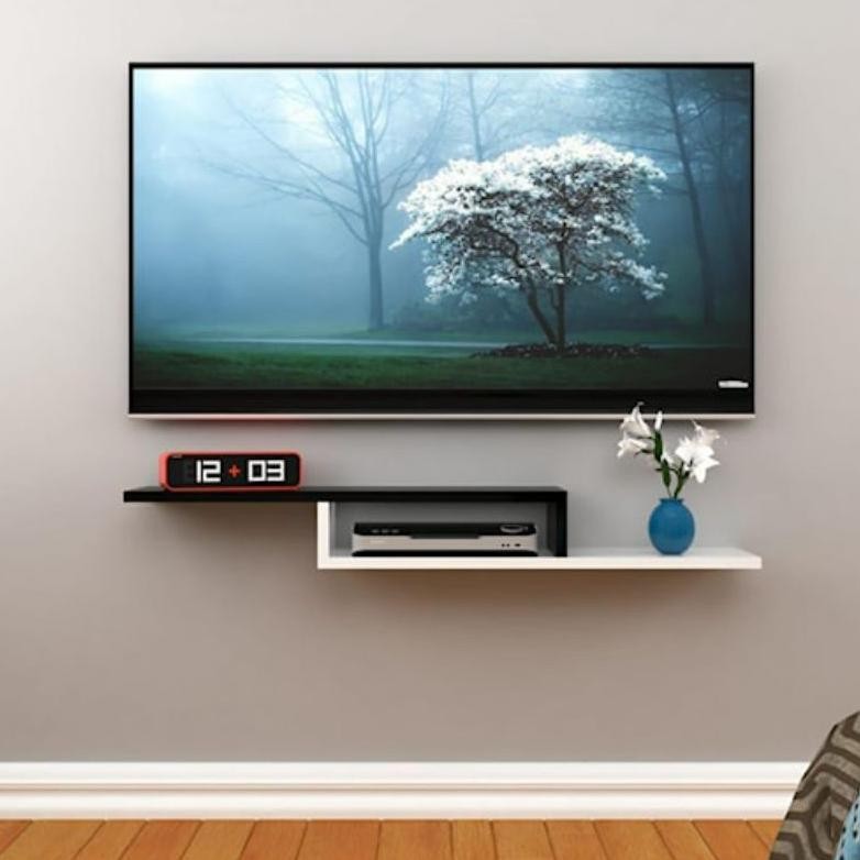 Terlaris Rak Tv Dinding Minimalis Dekorasi Tempel Dinding Melayang