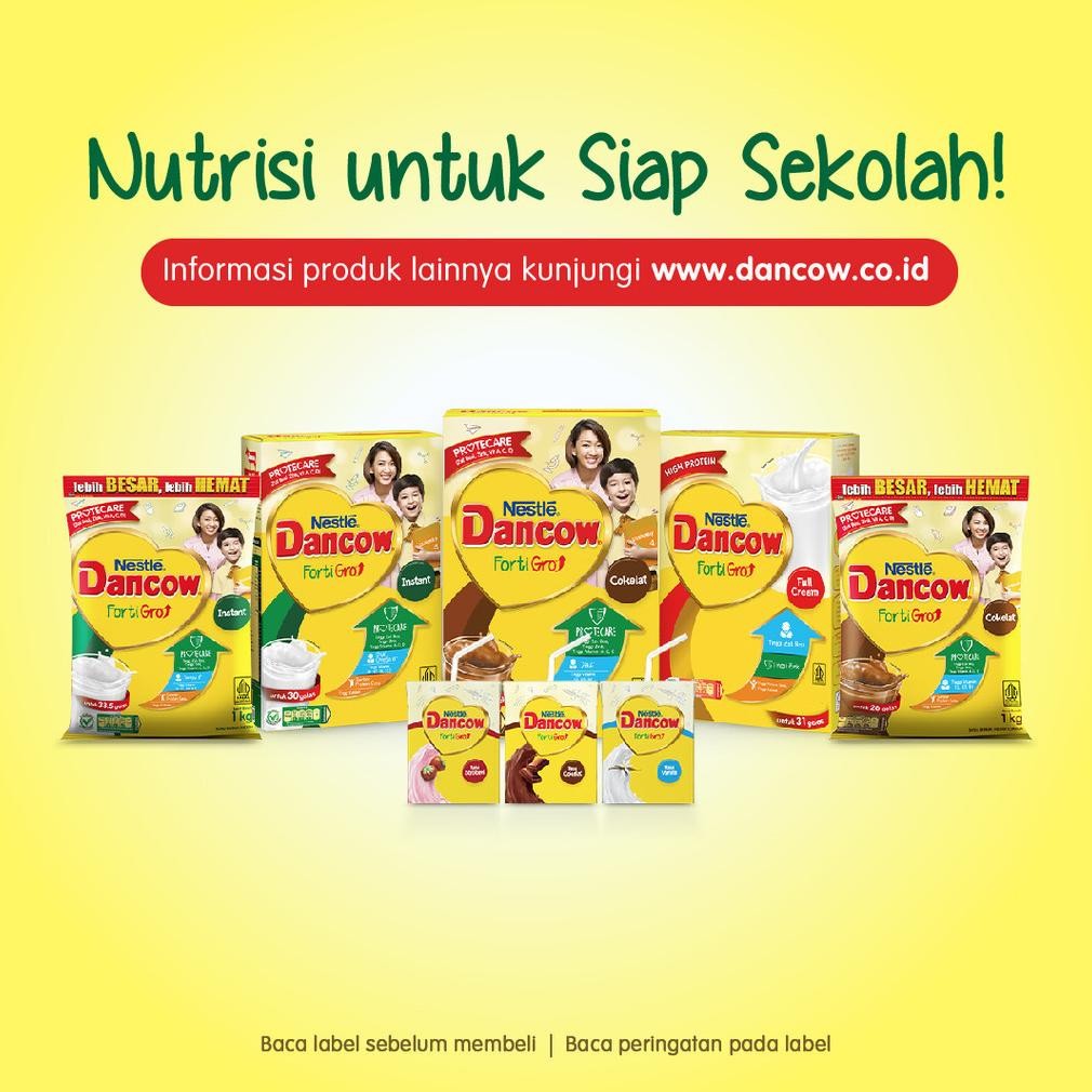 

Hot Sale DANCOW Fortigro Susu Bubuk Susu Anak Instant Pouch 1kg ,,
