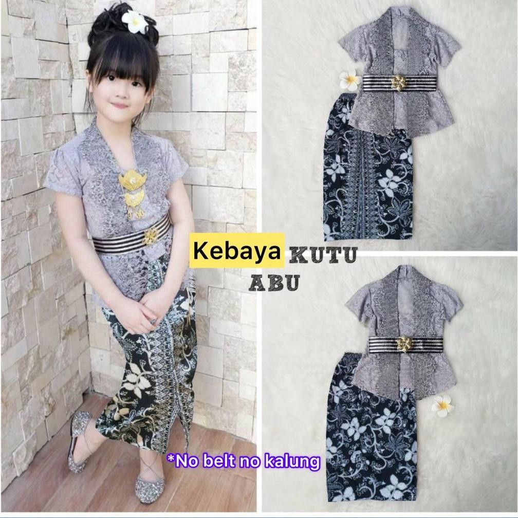 Baru - Baju Adat Anak Perempuan Kebaya Anak Brukat Batik Modern Set Kebaya Anak Perempuan Setelan Ke