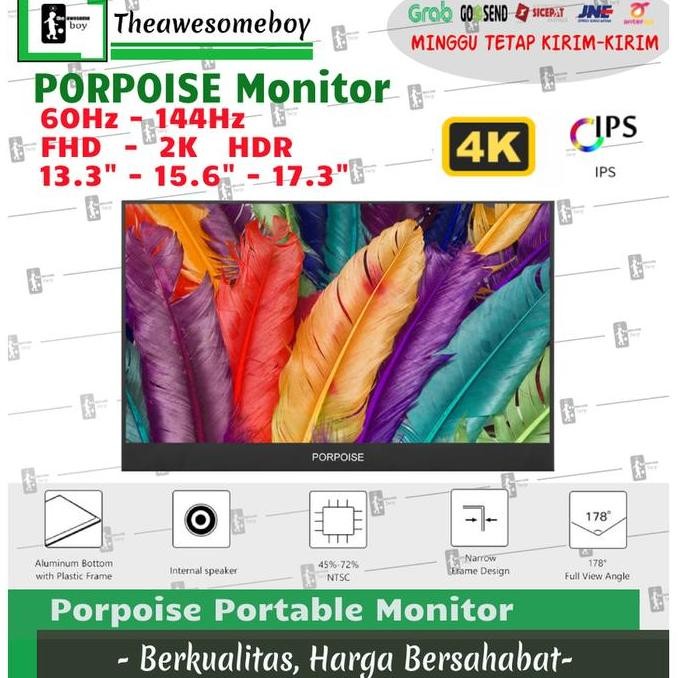 TERBARU - Monitor LED 4K 2K FHD Layar Portable Screen Slim IPS OLED 144Hz 240Hz