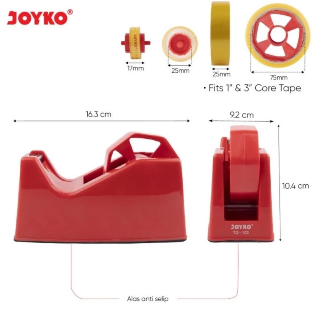 

Promo - Joyko Tape Dispenser Tempat Alat Potong Solatip Isolasi Selotip Lakban TD-103 ..