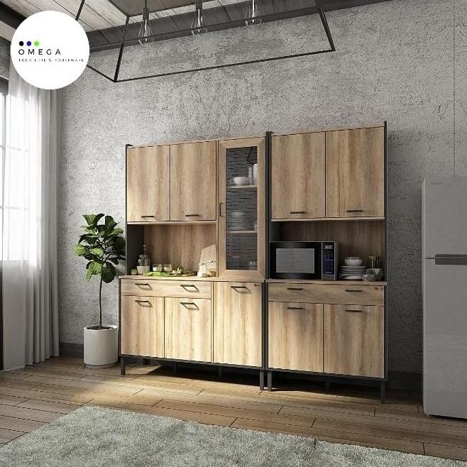 TERBARU - ACTIV Kitchen Cabinet Lemari  Rak Penyimpanan Dapur 2 Pintu Furniture Industrial Style [AU