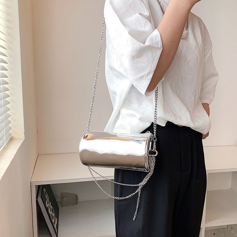 Y2K Box Nest COD Tas Bundar Crossbody Rantai Mode Wanita